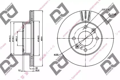Тормозной диск DJ PARTS купить